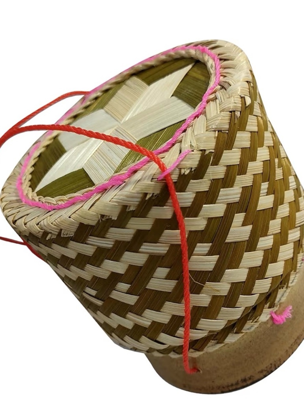 NWT Verve Thai Sticky Rice Basket~Handwoven Bamboo & 17 oz Sticky Rice - Picture 7 of 13